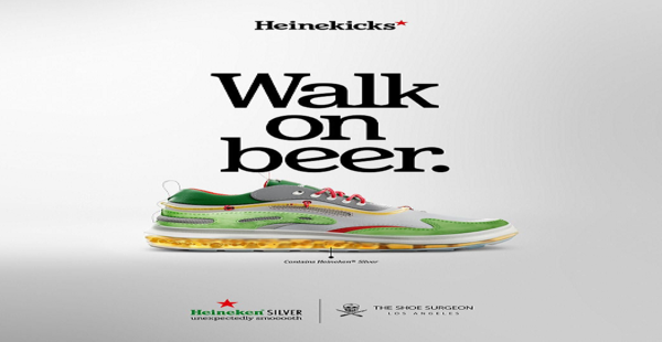 The Shoe Surgeon unveils Heinekicks sneakers with beer-injected soles